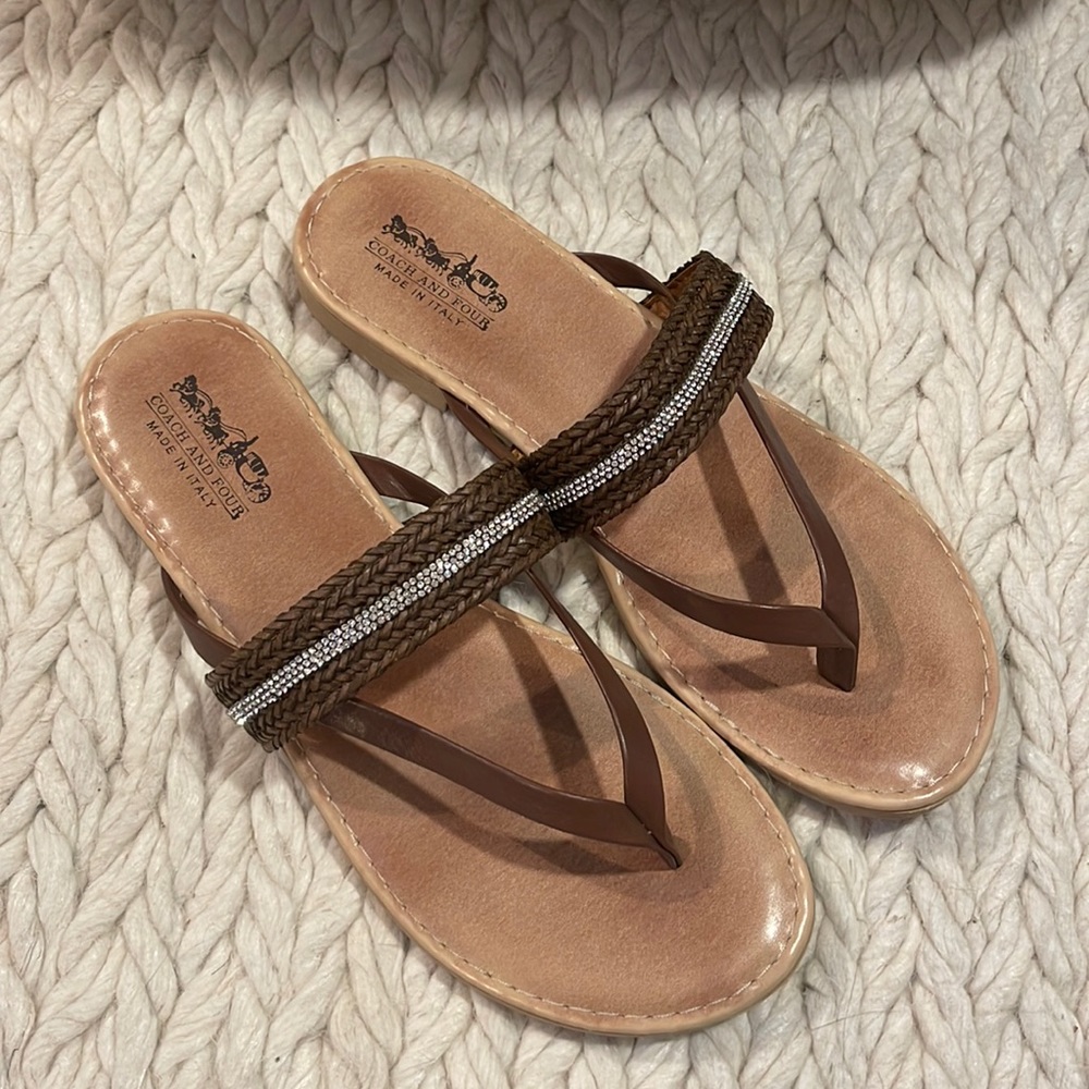 Coach and Four Sandals